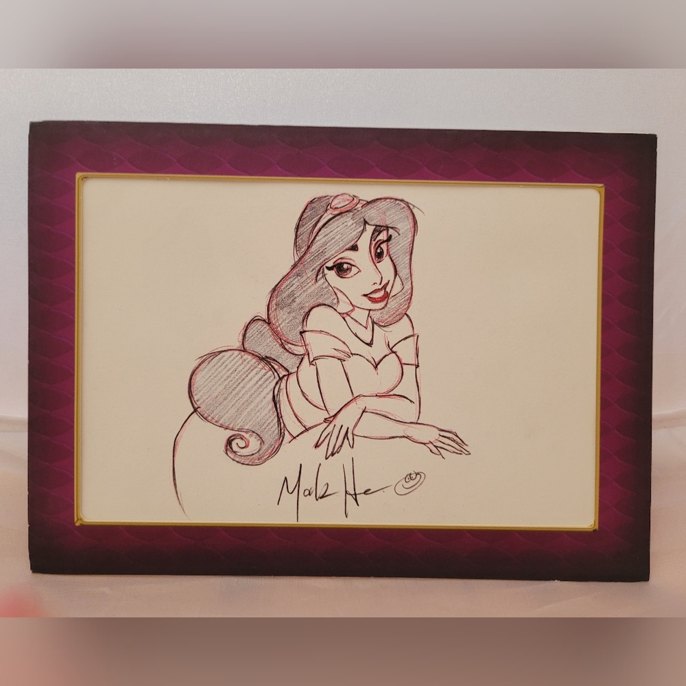 Disney Character Sketch Art Prints - With Artist's Autograph - Picture 2 of 8